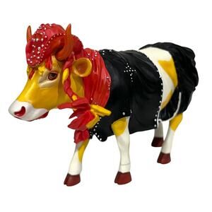 COW PARADE: Moovelous Miss Rhinestone Cowgirl # 7252 Retired One Bad Bovine Tat